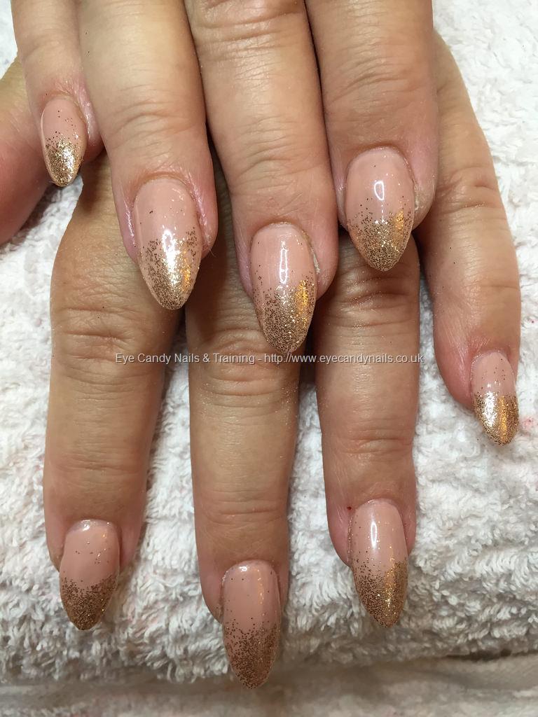 Eye Candy Nails & Training - White acrylic fade with glitter fade by Elaine  Moore on 20 December 2014 at 03:26