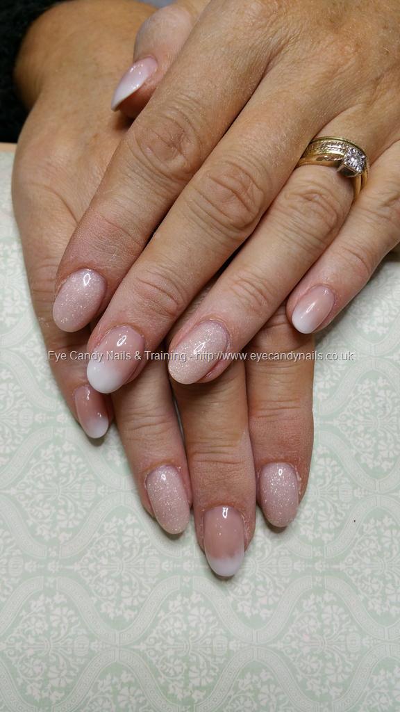 Dev Guy Baby Boomer And Nude Glitter Acrylic Overlays Nail Technician Elaine Moore On 30 September 16 At 17 10